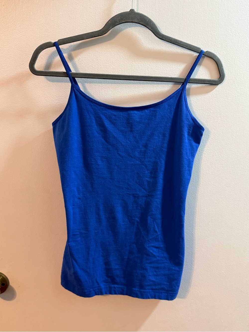 Essential Cobalt Blue Spaghetti Strap Camisole Tank Top Undershirt - Women's